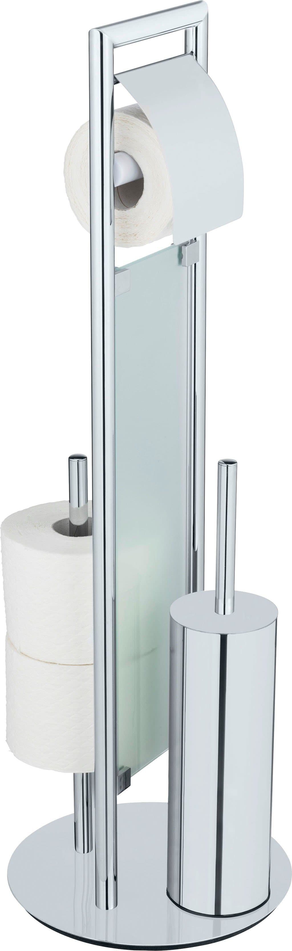 Wenko WC-Garnitur Sulmona Edelstahl Silber Transparent 3-in-1 - Bild 2