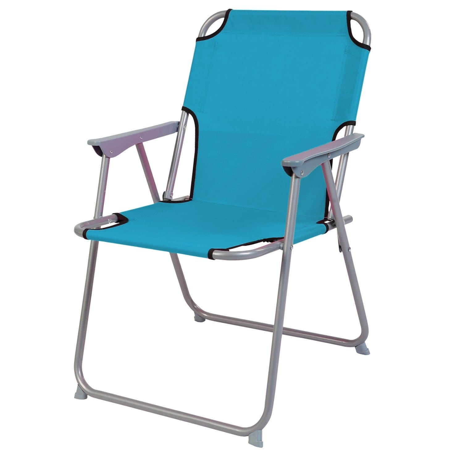 Mojawo Klappstuhl Campingstuhl Metall Polyester Blau