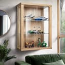K-Möbel Hängevitrine C1012 Glasvitrine mit 2 Glastüren Braun Bild 2