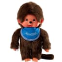 Monchhichi Plüschfigur Junge Classic 20 cm mit blauem Lätzchen Bild 2