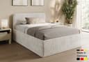 Home Collective Polsterbett mit Stauraum und verstellbarem Lattenrost Beige Bild 2