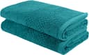 Saunatuch-Set Regona 2-tlg. 80x200cm 100% Baumwolle Petrol Bild 2