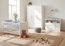 roba Kinderzimmer-Set Maren Weiß mit Gitterbett und Schrank Bild 2