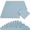 LittleTom 9-tlg. Puzzlematte Grau/Blau EVA Schaumstoff Krabbelmatte Bild 2
