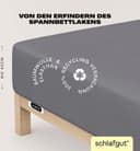 Schlafgut Spannbettlaken Jersey Elasthan Grau Mid 140-160x200-220 Bild 2