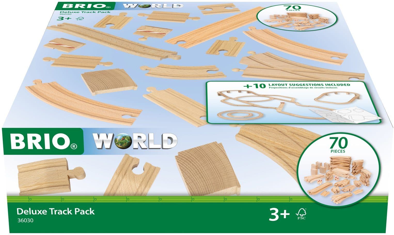 BRIO Gleise-Set BRIO WORLD Schienensortiment Deluxe 70-tlg. - Bild 2