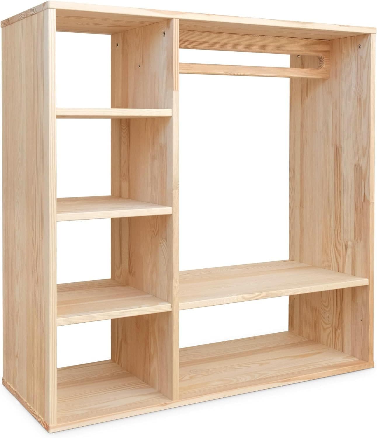 Ehrenkind Kinderkleiderschrank Montessori Kiefer Natur Massivholz - Bild 2