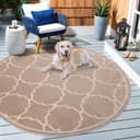 Teppich SANAT Berlin Beige Rund 200cm Kunstfaser Outdoor Bild 2