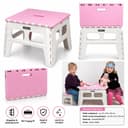 Rungassi Klappbarer Kindertisch Pink-Weiß Stabil & Platzsparend Bild 2
