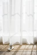 novumfix Gardine Leonie Batist Natur XXL extra lang Bild 2