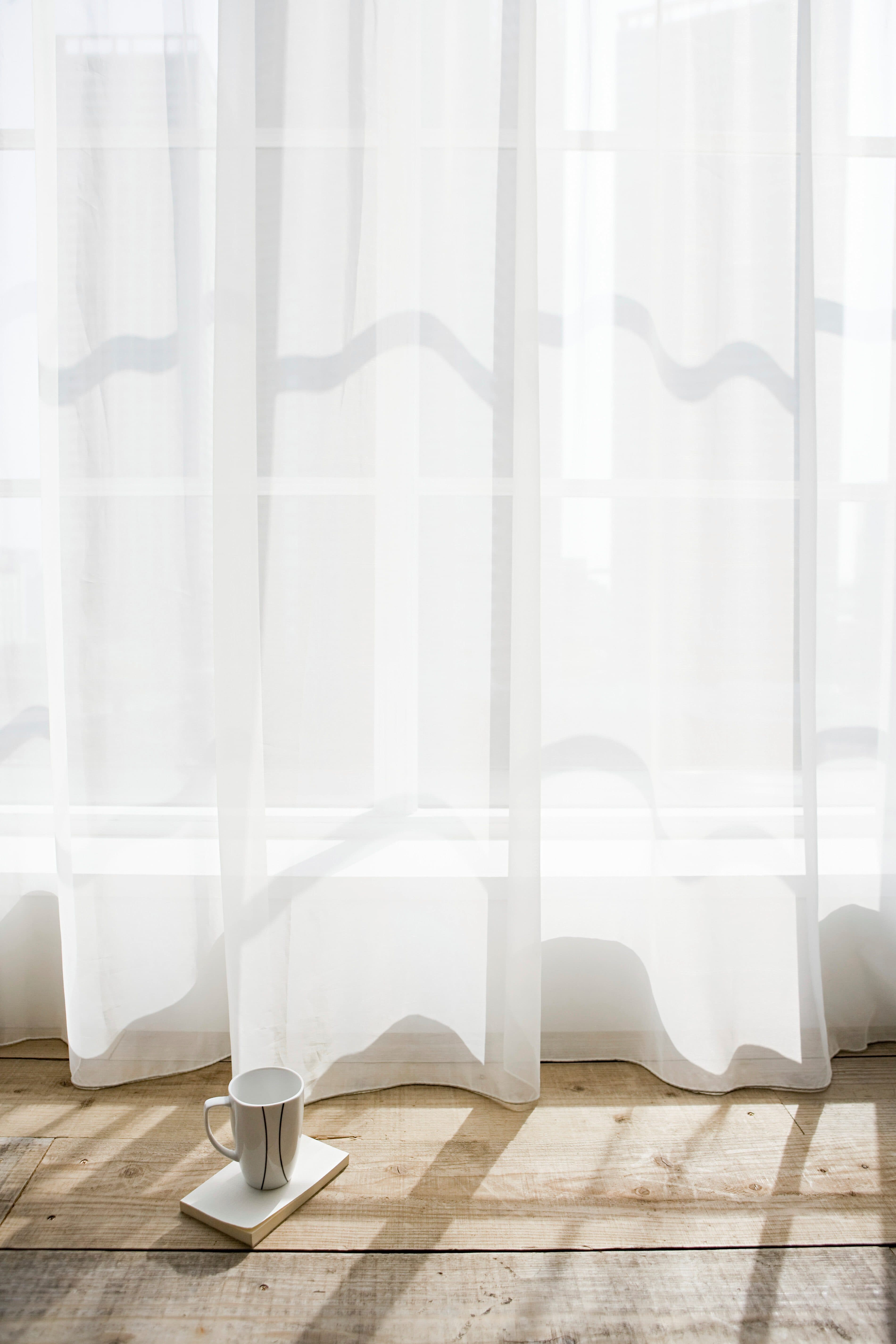novumfix Gardine Leonie Batist Natur XXL extra lang - Bild 2