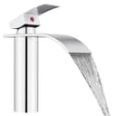 HOMELODY Waschtischarmatur Wasserfall Wasserhahn Verchromt Bild 2