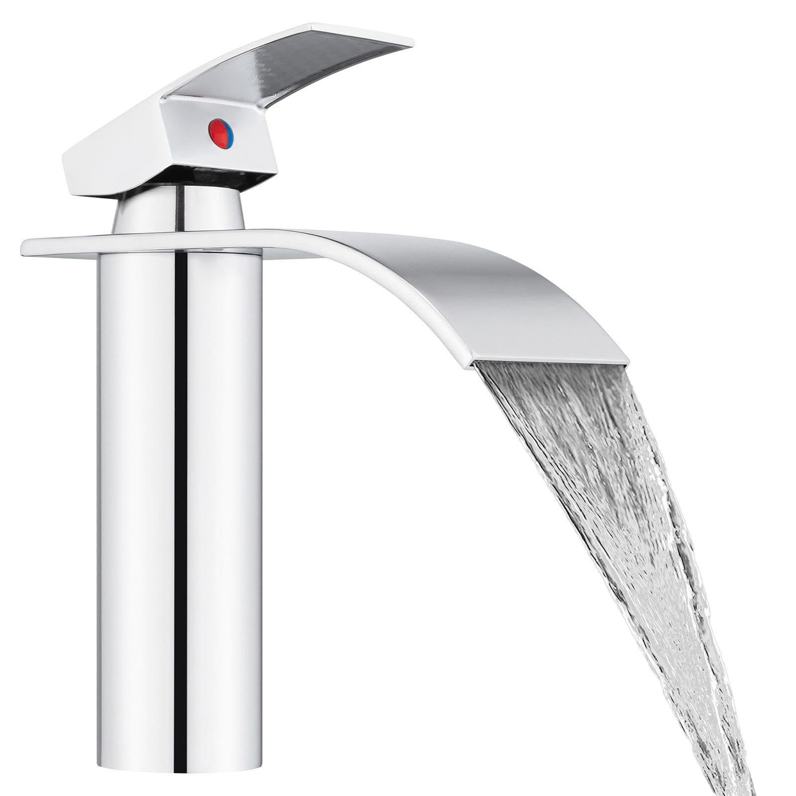 HOMELODY Waschtischarmatur Wasserfall Wasserhahn Verchromt - Bild 2