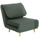 HOMCOM Sessel Verstellbar Klappmatratze Gästebett Grün Bild 2