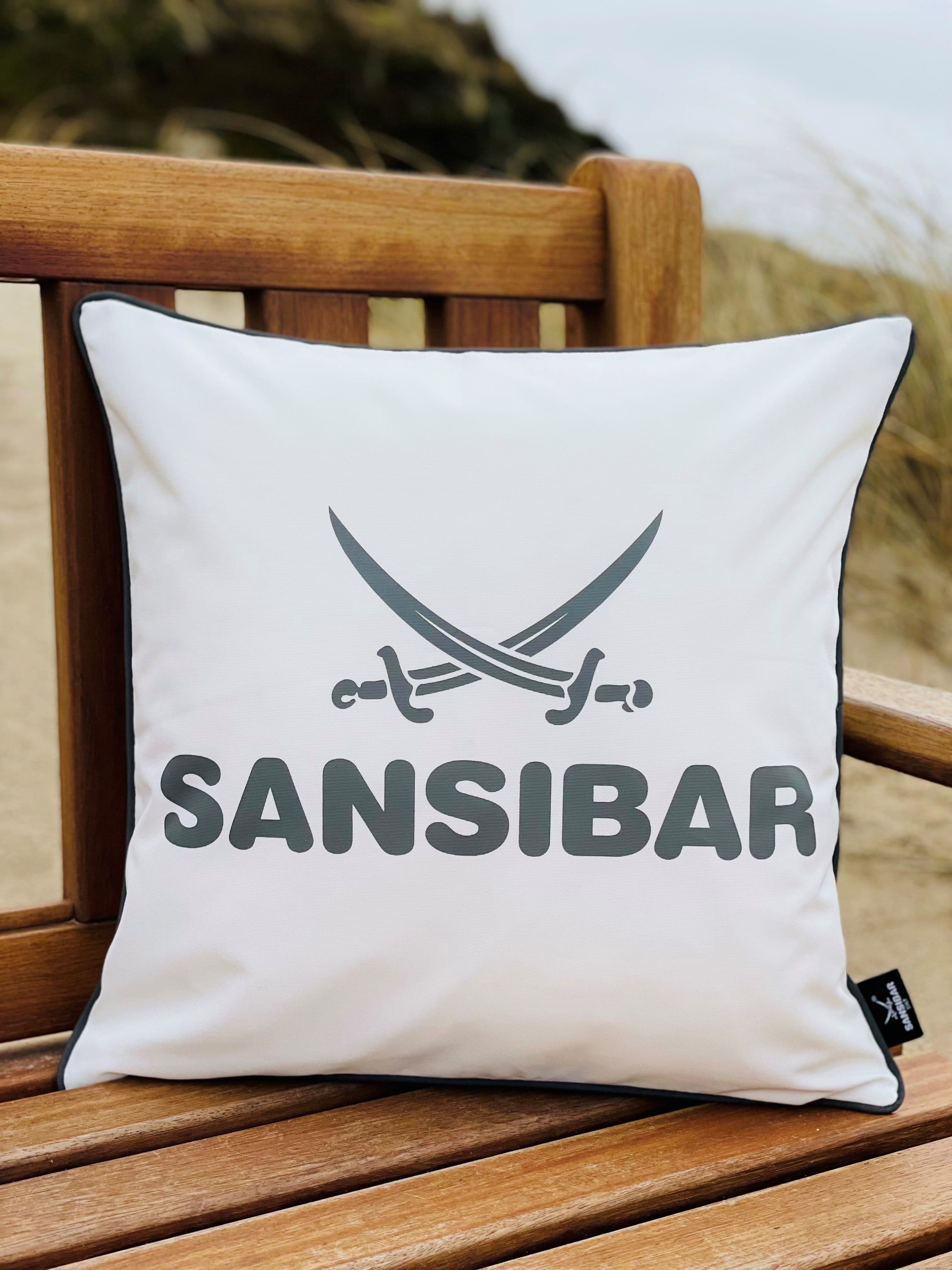 Sansibar Sylt Dekokissen Outdoor Kissen Beige/Grau - Bild 2