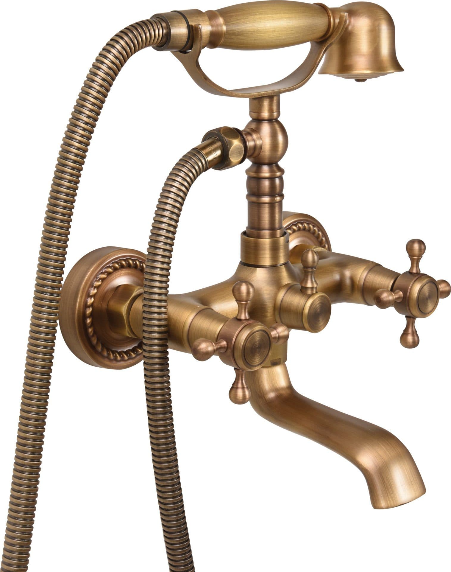 TRIZERATOP Wannenarmatur RETRO BRONZE Badewannenarmatur Nostalgie - Bild 2