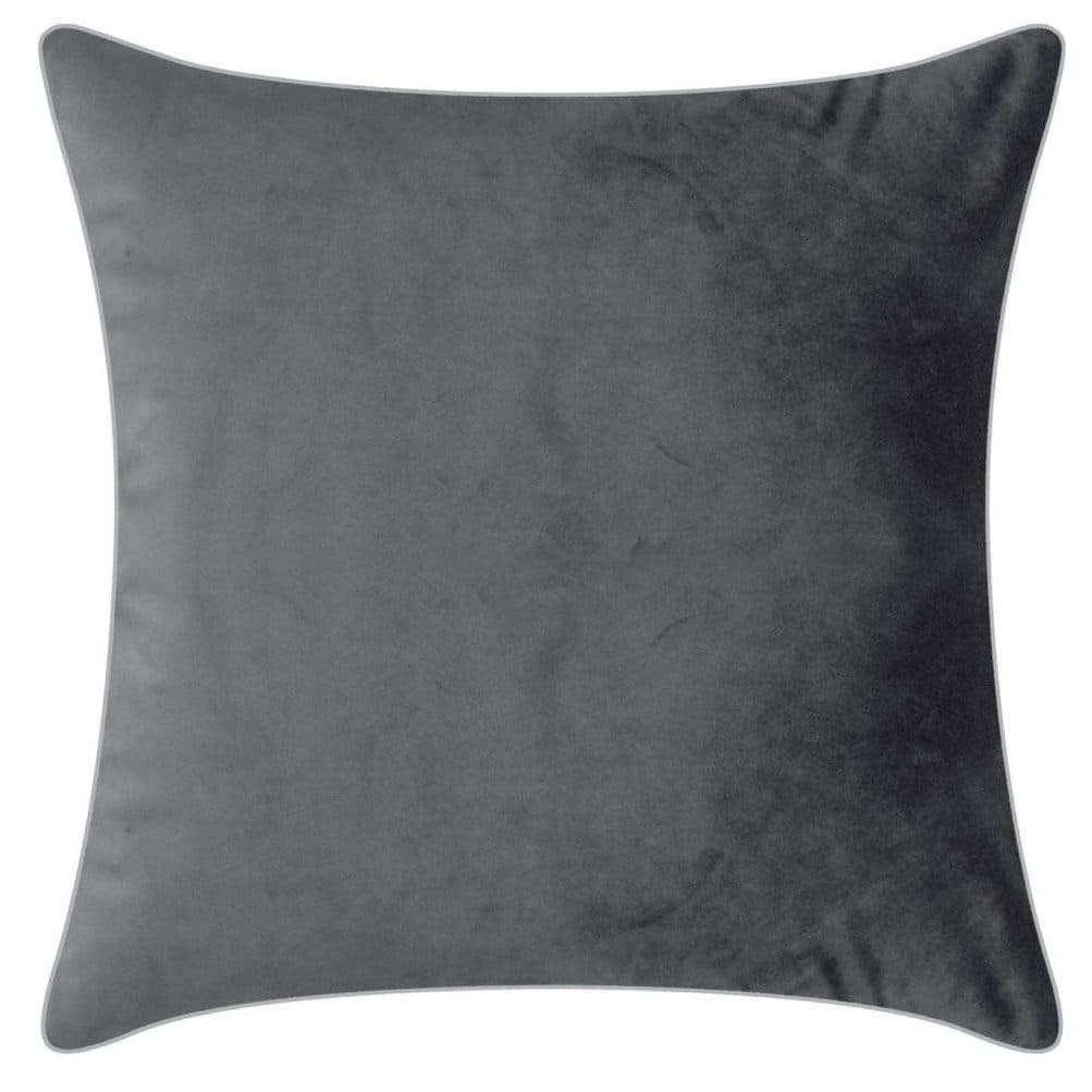 PAD Elegance Dekokissen Grau Unifarben 50x50cm Polyester