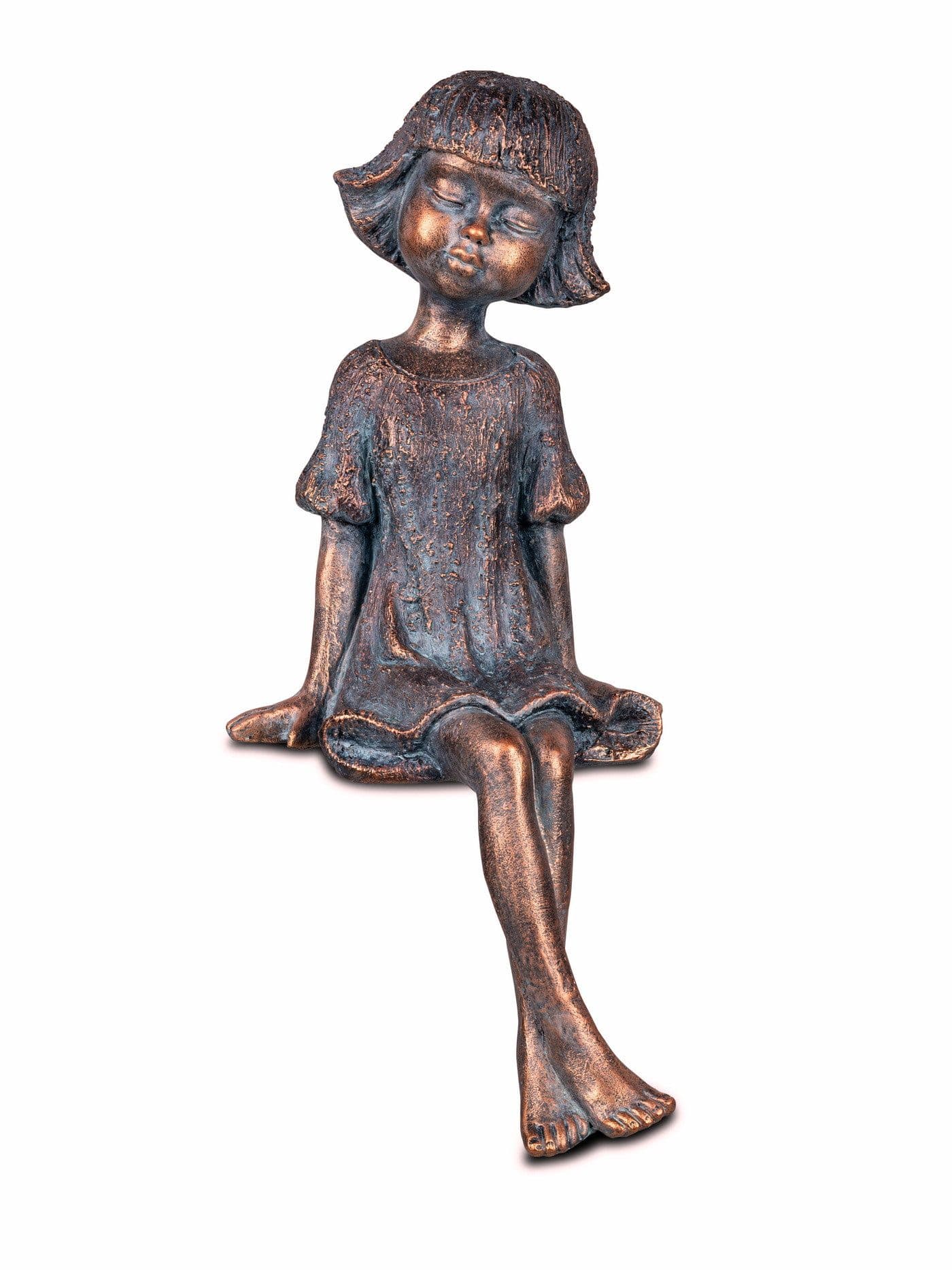 Kaufhaus le petit Kantenhocker Deko Figur Bronze Antik