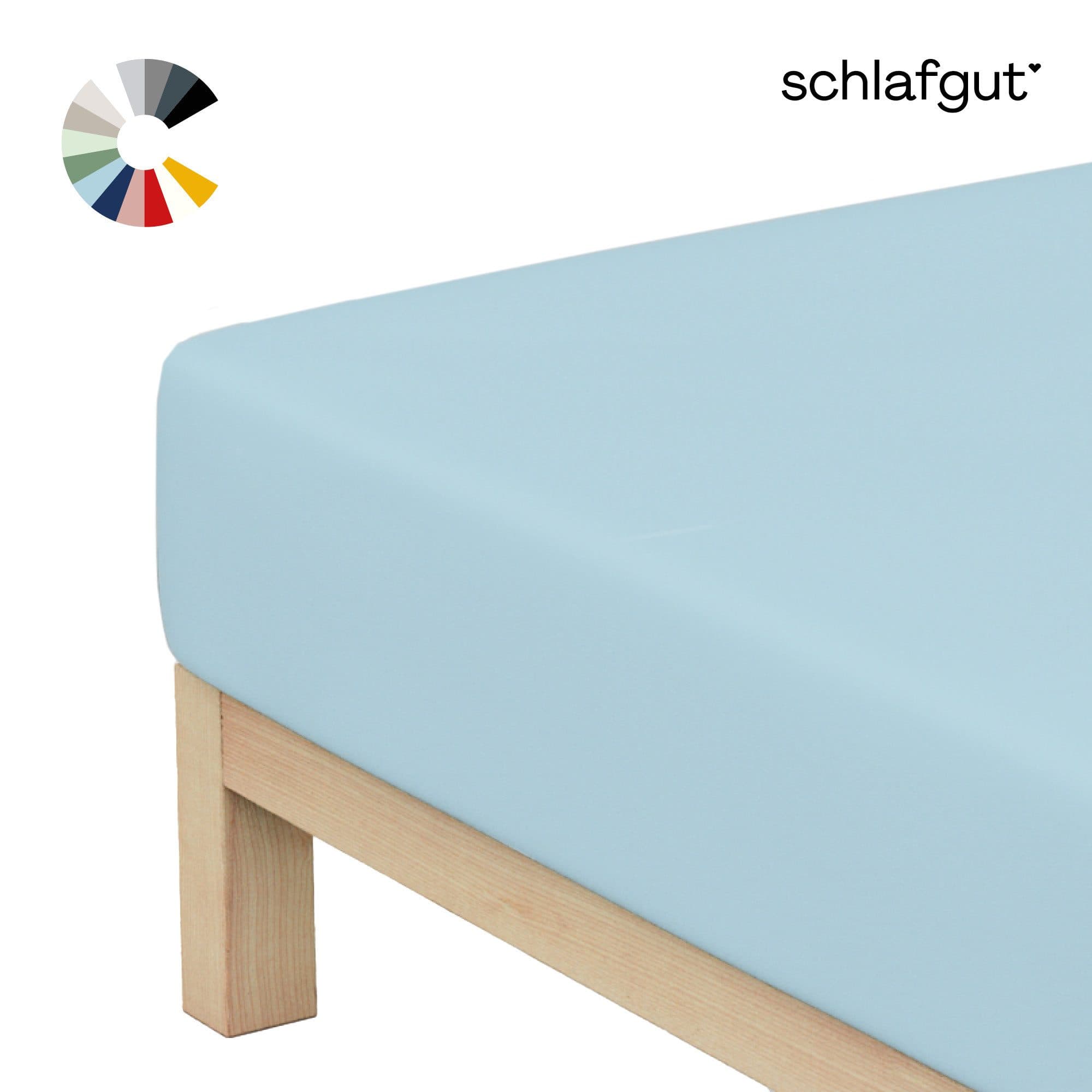 Schlafgut Basic Cotton Spannbettlaken Jersey Gummizug Rundum - Bild 2