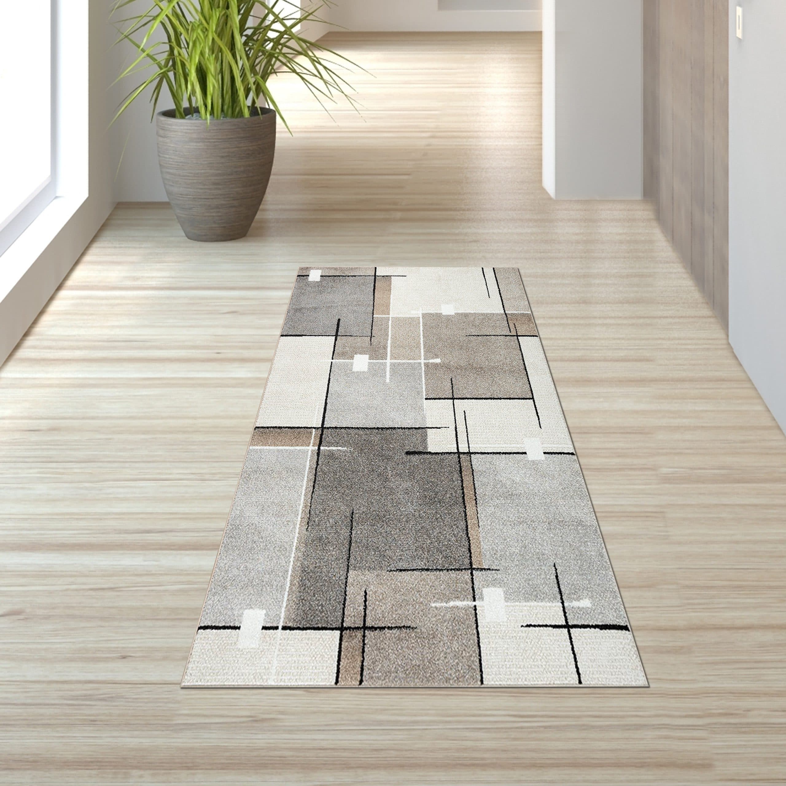 TeppichHome24 Teppich Modern Grafisches Muster Beige Grau Creme - Bild 2