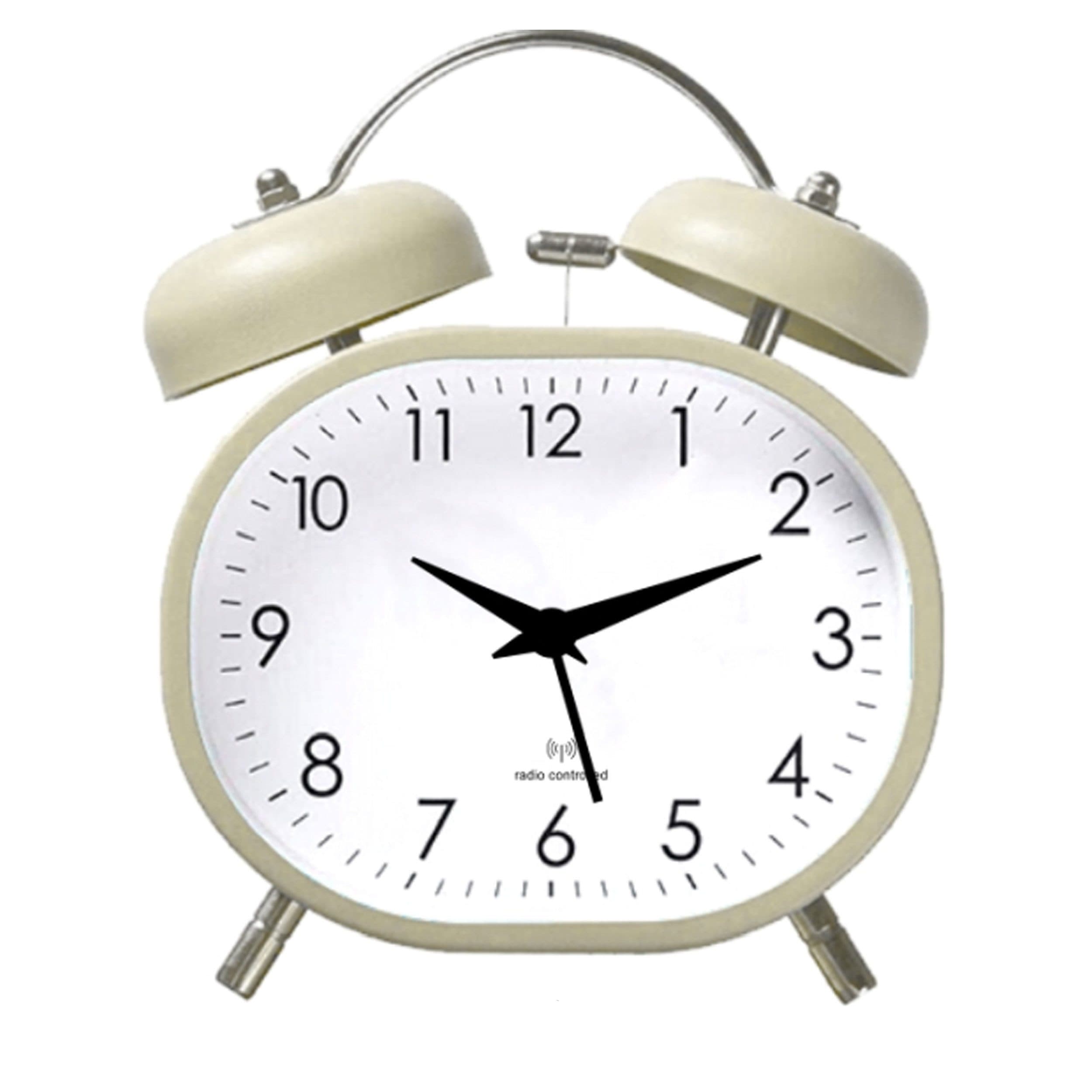 Miraval Quarzwecker Analog Beige mit Beleuchtung und Snooze
