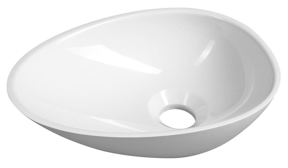 Sapho Waschtisch KEA Gussmarmor Weiß Oval - Bild 2