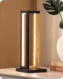 EDISHINE LED Nachttischlampe Schwarz Touch Dimmbar Metall Bild 2