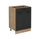 Vicco Unterschrank R-Line Anthrazit Landhaus mit Schublade Bild 2