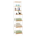Homfa Badregal 2-IN-1 Design Standregal Schmal 7 Ablagen 160x36x28cm Bild 2