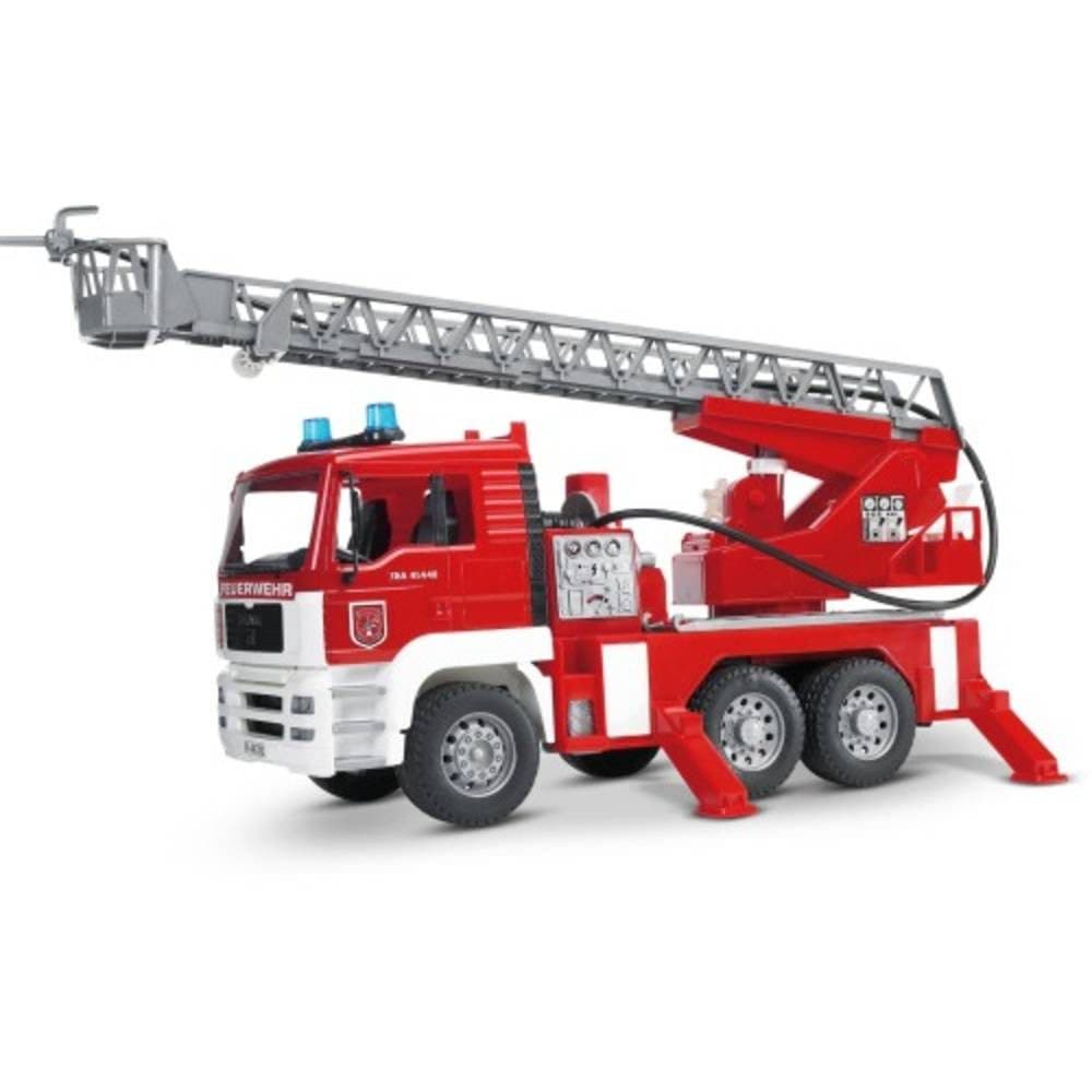 Bruder MAN-Feuerwehr mit Drehleiter, Licht und Sound 1:16