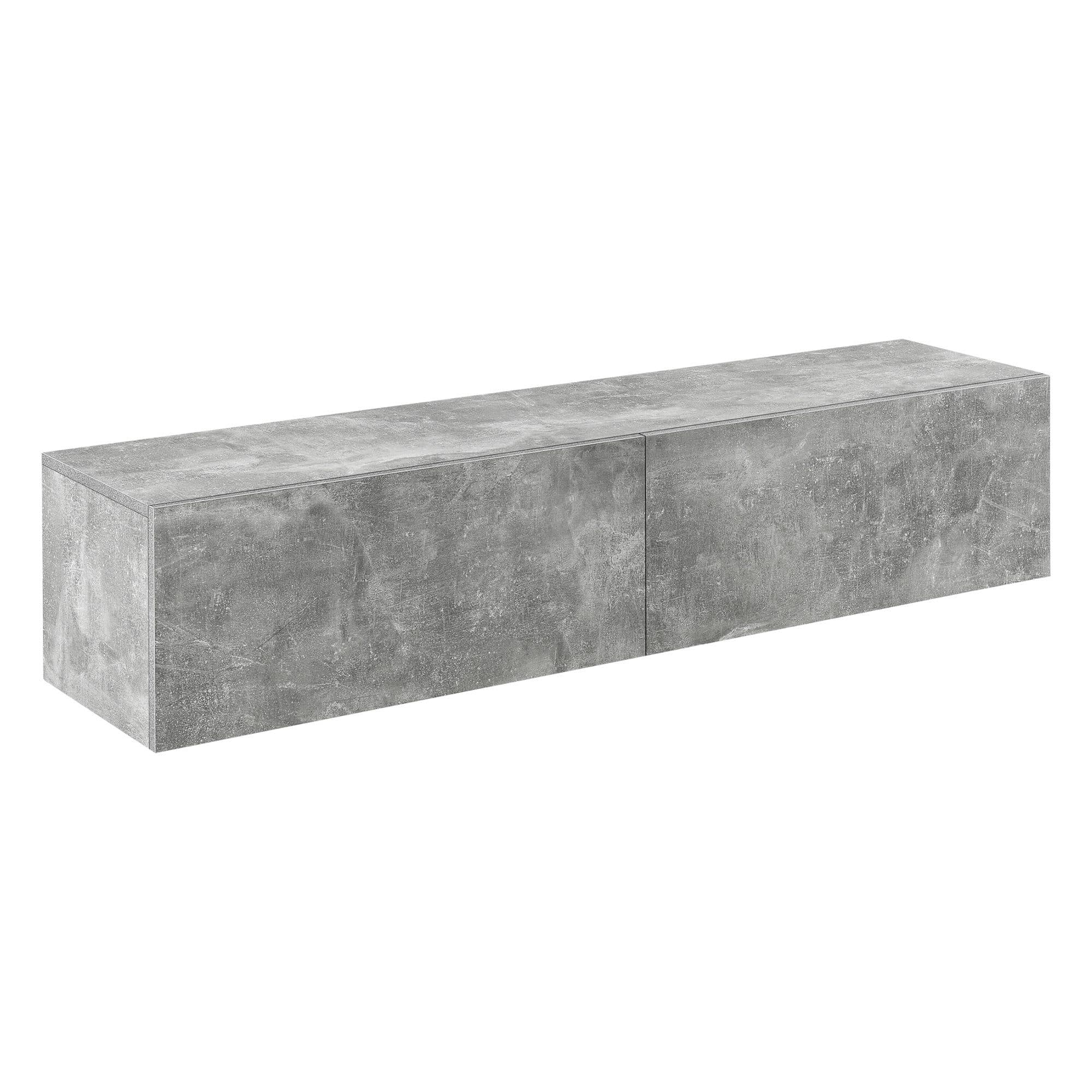 en.casa Hängeschrank Evaton TV Lowboard 140cm Betonoptik - Bild 2