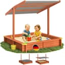 Spielwerk Sandkasten Max mit Sonnendach Imprägniertes Holz UV-Schutz Bild 2