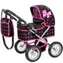 kinderplay Puppenwagen höhenverstellbar mit Tasche und Verdeck Bild 2