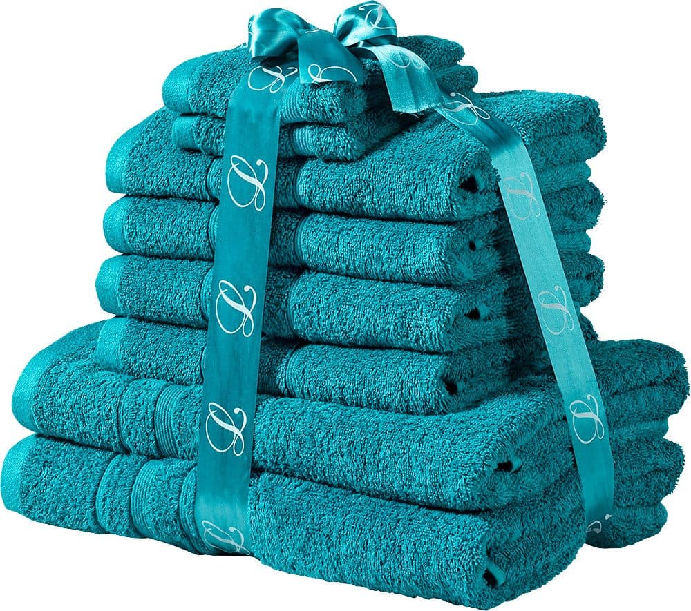 Levora Handtuch Set 8-tlg. Frottee 500gsm Blau - Bild 2