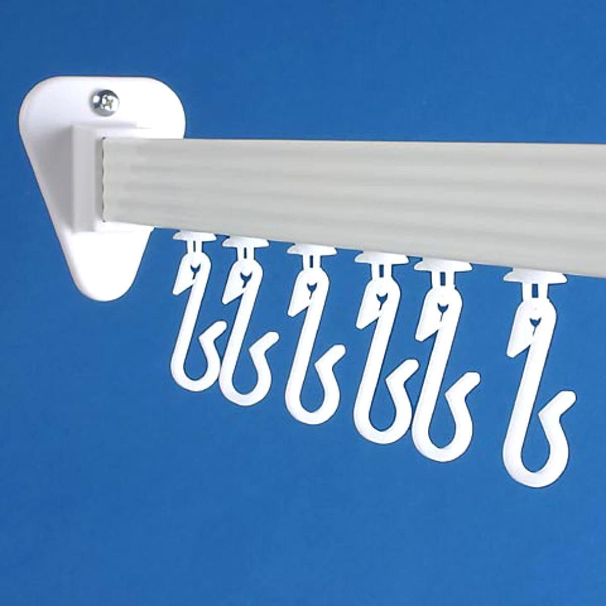 Euroshowers Duschvorhanghaken & Gleiter Set, 24 Stück, Weiß - Bild 2