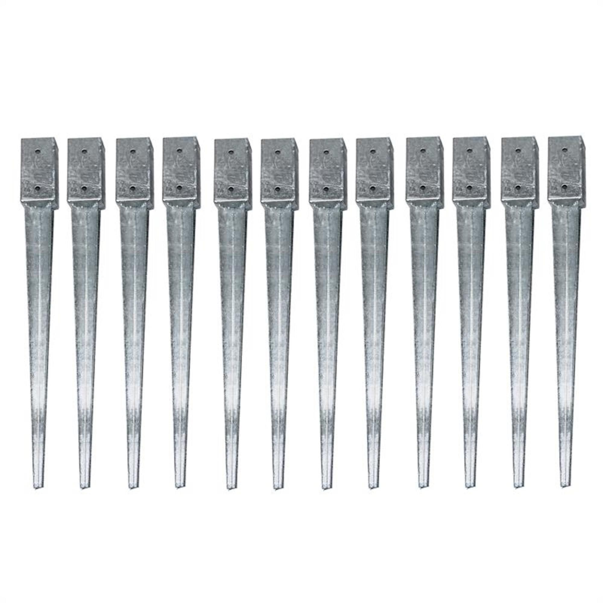 ESTEXO Einschlagbodenhülse 750 mm Stahl feuerverzinkt 12x Set - Bild 2