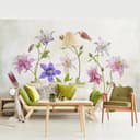 Bilderdepot24 Vliestapete Blumentapete Modern Rosa/Violett Bild 2