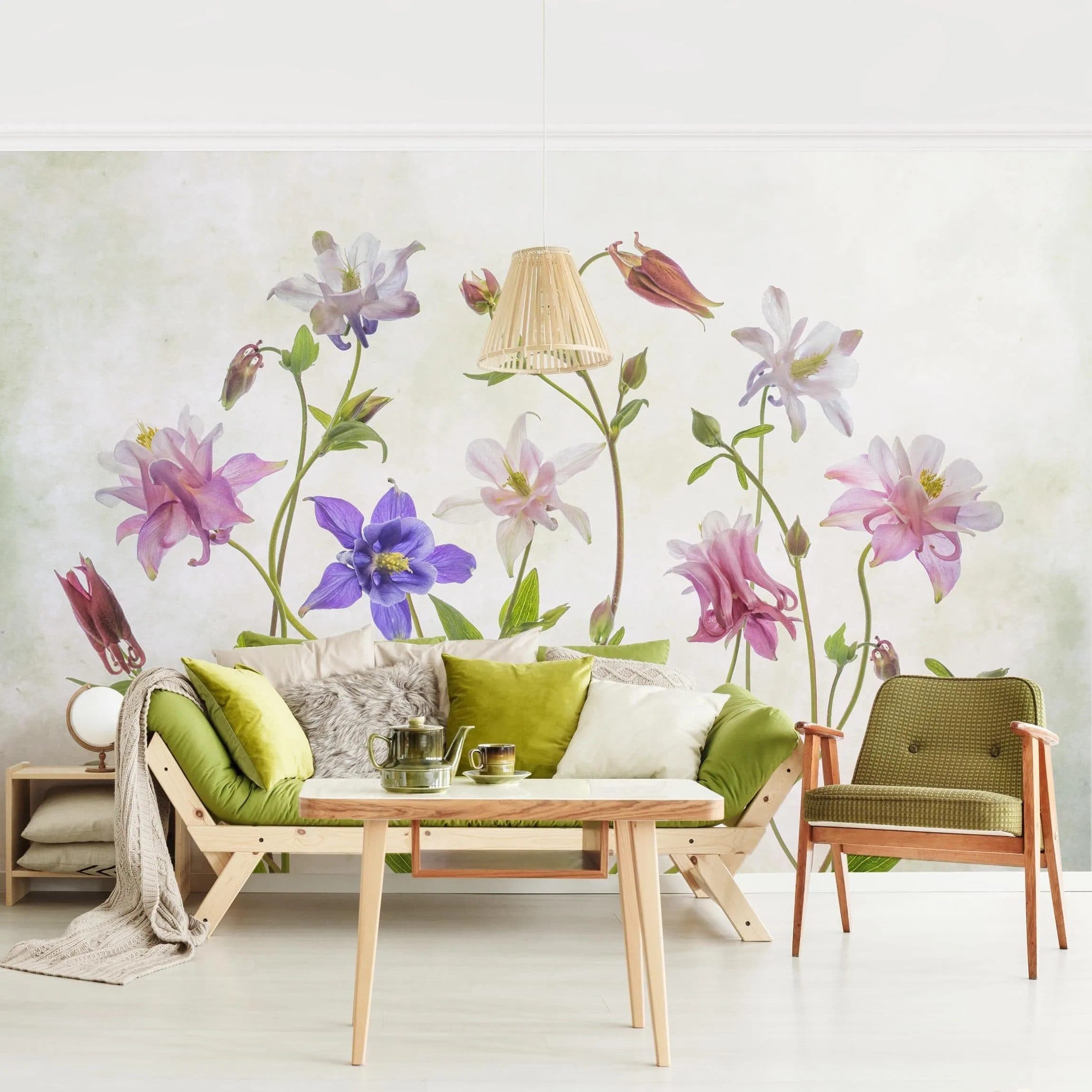 Bilderdepot24 Vliestapete Blumentapete Modern Rosa/Violett - Bild 2