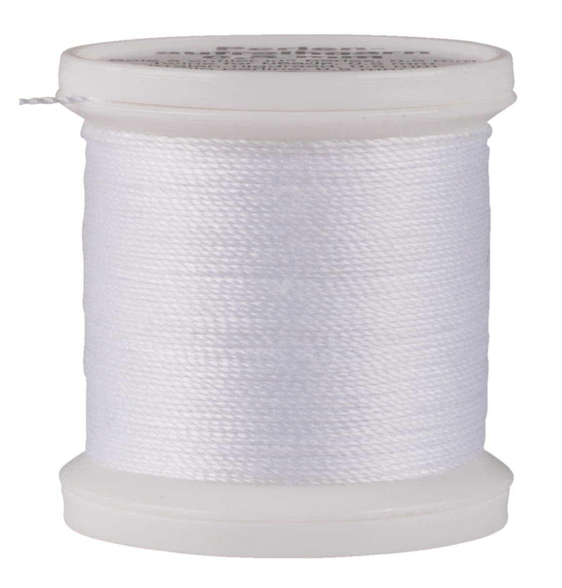 Rayher Perlen-Aufreihgarn Weiß 0,5 mm Polyester 100m