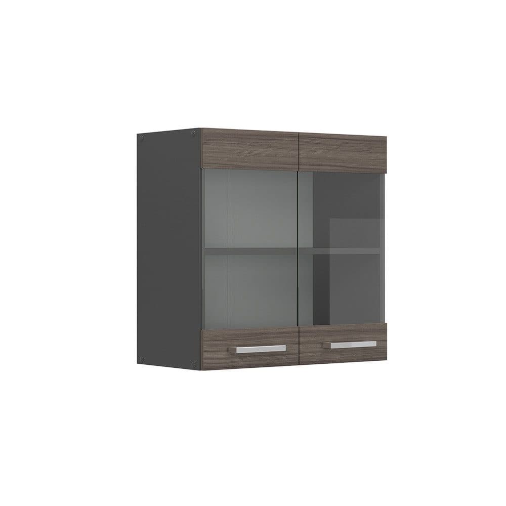 Vicco Glashängeschrank R-Line Edelgrau Anthrazit 60 cm - Bild 2