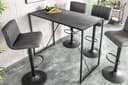 riess-ambiente Bartisch SLIM LINE 120cm Graphit Schwarz Marmor-Optik Bild 2