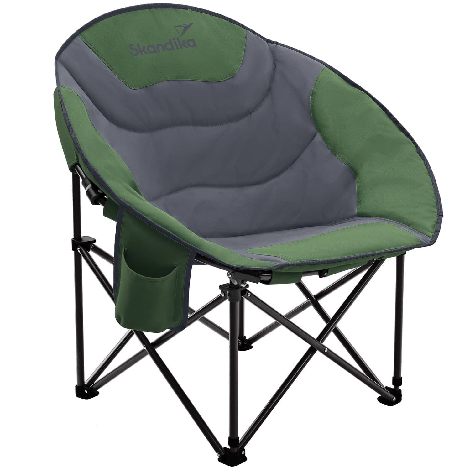 Skandika Moonchair Sirkka Campingstuhl klappbar grün mit Kühlfach - Bild 2