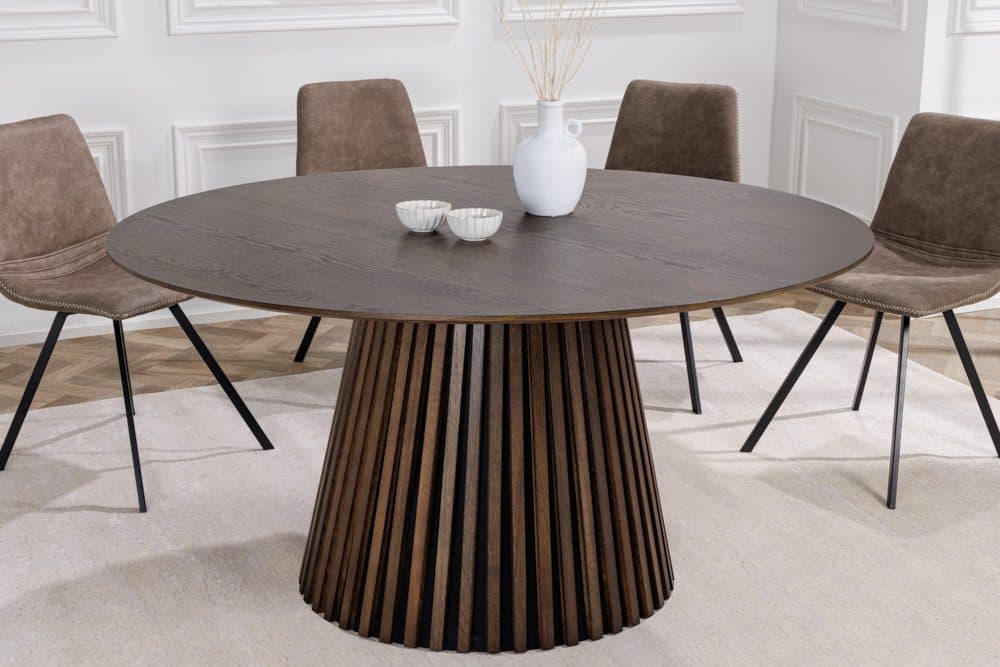 riess-ambiente Esstisch VALHALLA WOOD Rund 140cm Smoked Braun - Bild 2