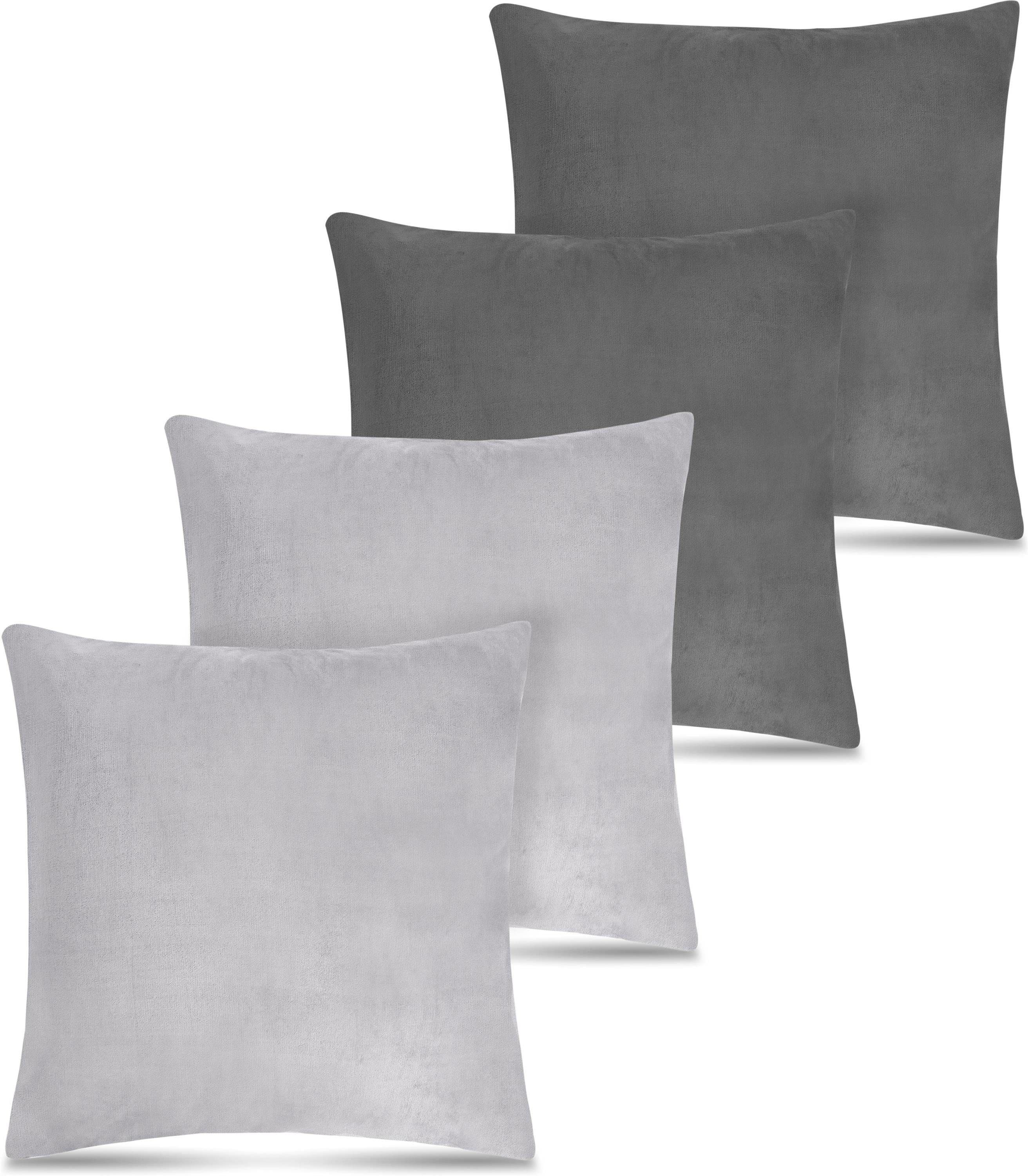 Aspero Dekokissen 4er Set Tamara 45 x 45 cm Teddy-Fleece - Bild 2
