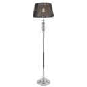 lux.pro Stehlampe Lingen 1xE27 Metallgestell Stoff Schirm Chrom Grau Bild 2