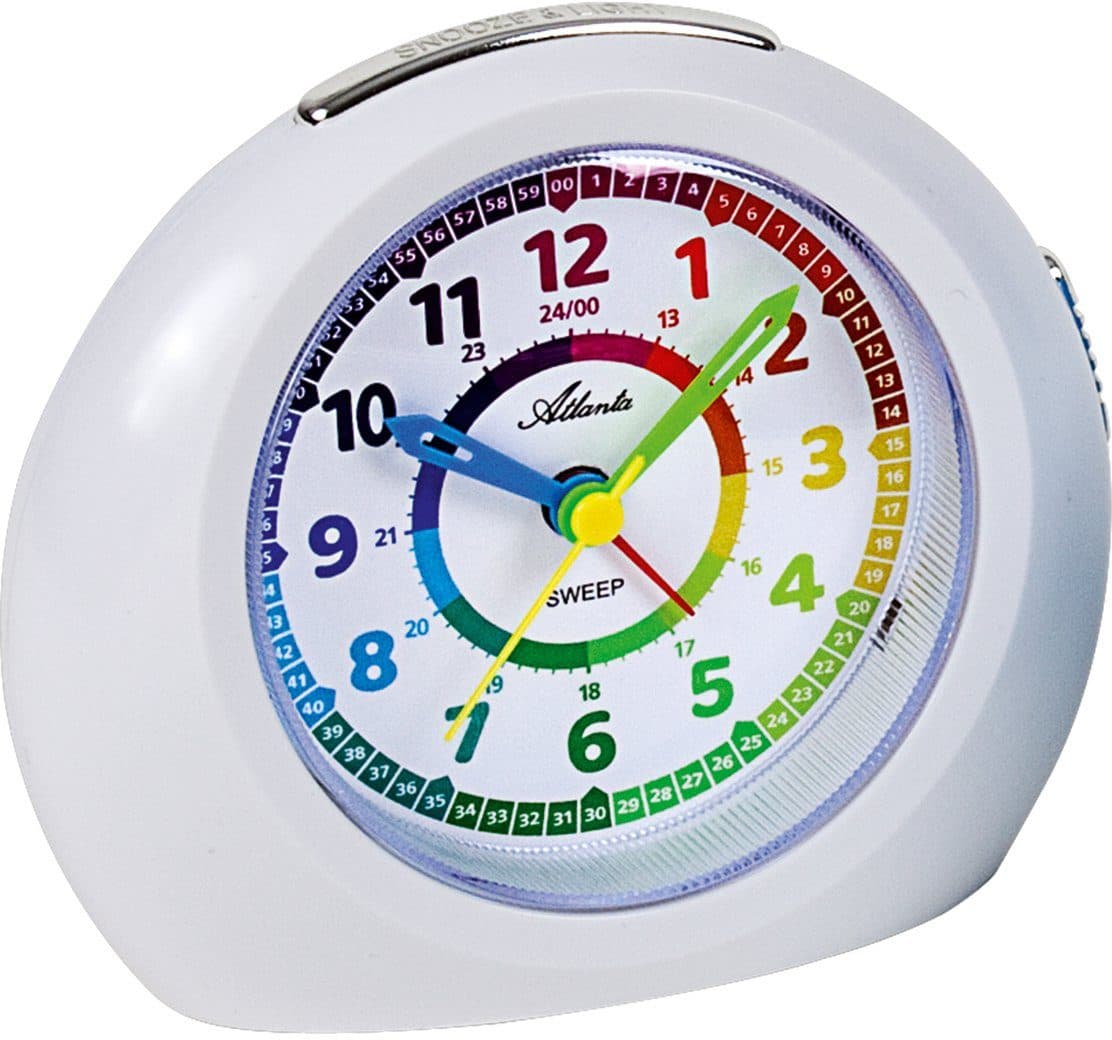 Atlanta Quarzwecker 1967/0 Bunt Kinderwecker Lernwecker