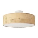 lux.pro Deckenleuchte Ascot 3-flammig Rattanoptik Weiß Bild 2