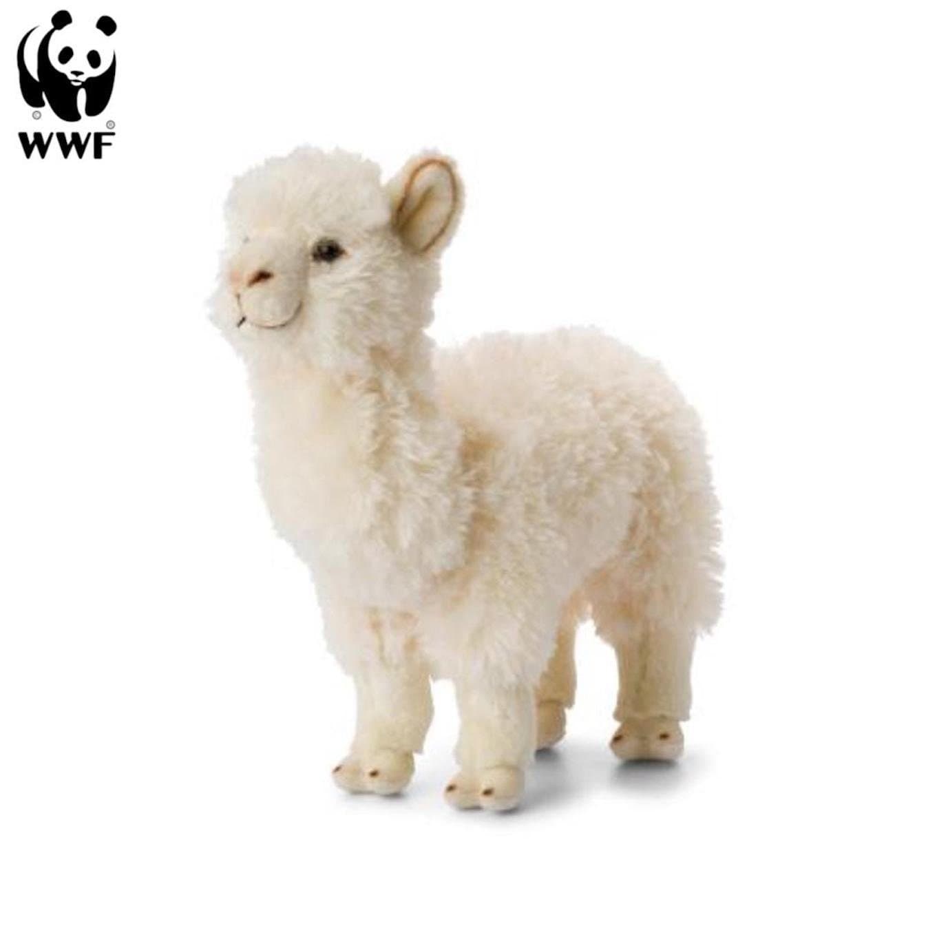 WWF Alpaka Kuscheltier 31cm Weiß