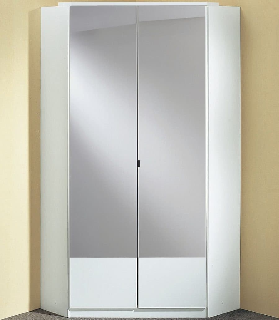 Wimex Imago Eckkleiderschrank Weiß mit Spiegeln - Bild 2