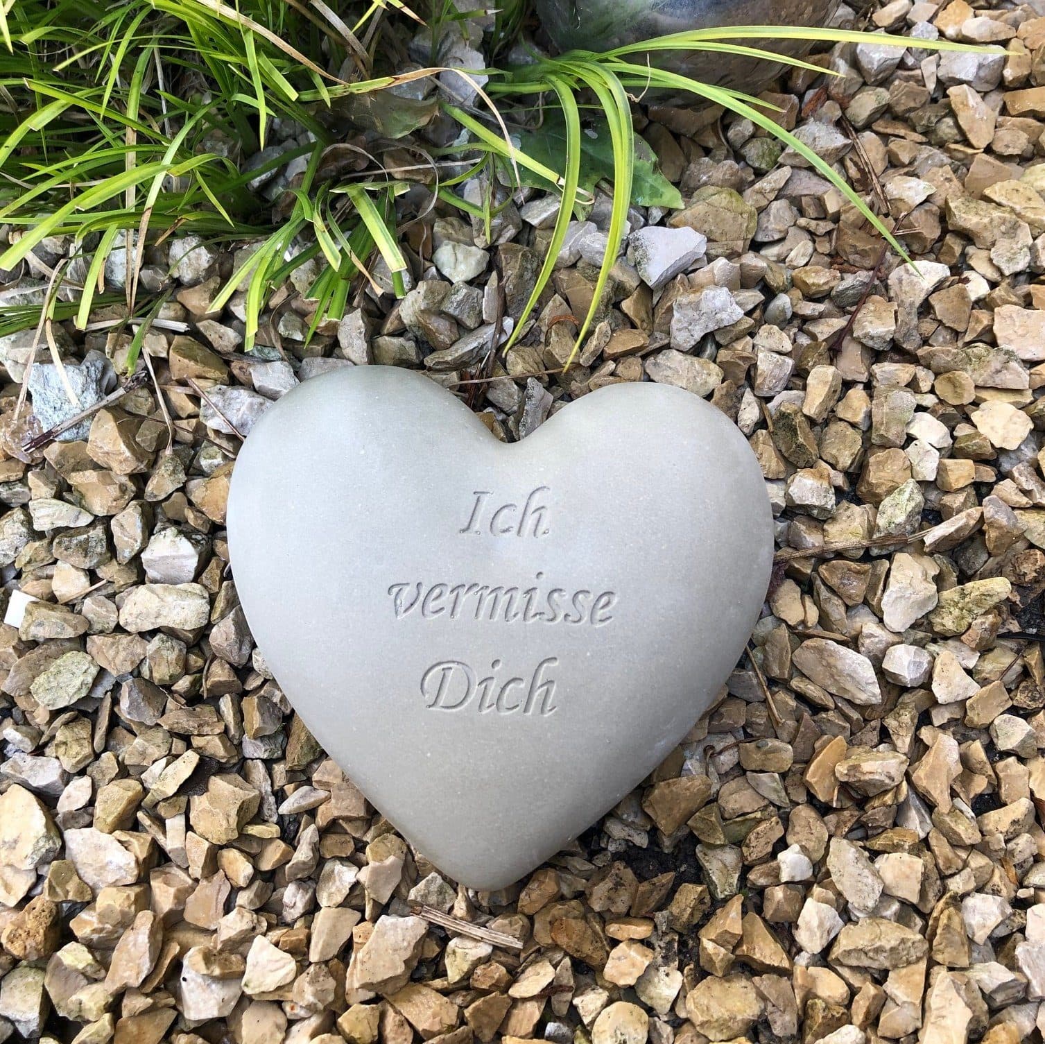 Radami Grabherz Spruch "Ich vermisse Dich" 12cm